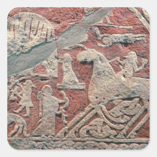 Sticker Carré Détail des chiffres montrant une saga