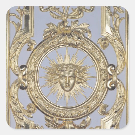 Sticker Carré Détail des panneaux représentant (Devant)