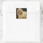 Sticker Carré Détail d'un sarcophage féminin de Cadix, 5e-4e (Sac)