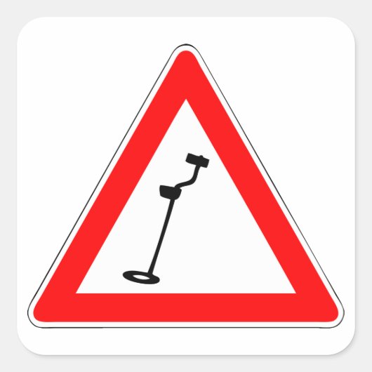 Sticker Carré Detectorist (Devant)