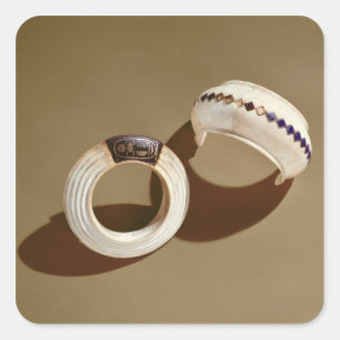 Sticker Carré Deux bracelets, de la tombe de Tutankhamun