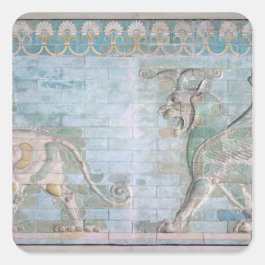 Sticker Carré Deux Griffins ailés, du Palais des (Devant)