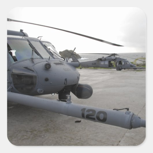 Sticker Carré Deux Hawks HH-60G Pave (Devant)
