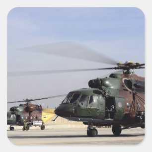 Sticker Carré Deux Hélicoptères Irakiens Mi-17 Hip