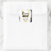 Sticker Carré DEUX LEGIT À QUITTER 2e Anniversaire (Sac)