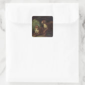 Sticker Carré Deux léopards, c. 1820 (Sac)