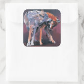 Sticker Carré Deux loups 2001 (Sac)