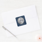 Sticker Carré Deux Lune 2e Anniversaire (Enveloppe)