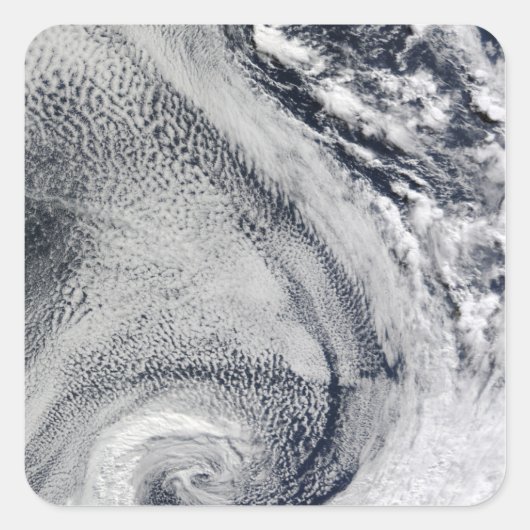 Sticker Carré Deux ouragans polaires en forme de S (Devant)