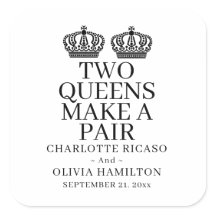 Deux Reines Font Un Mariage homosexuel