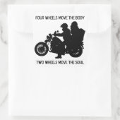 Sticker Carré Deux Roues Déplacent L'Âme (Sac)