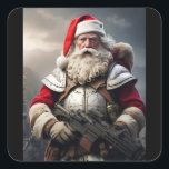 Sticker Carré Deuxième amendement Père Noël Funny Christmas<br><div class="desc">Deuxième amendement Père Noël Funny Christmas</div>