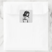 Sticker Carré Déviliser une femme innocente (Sac)