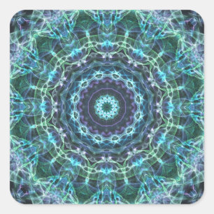 Sticker Carré devine mandala