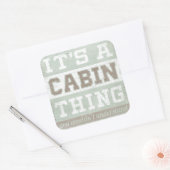 Sticker Carré Devis | C'est une chose Cabine (Enveloppe)