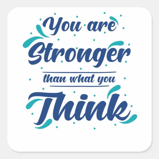 Sticker Carré Devis Inspiration Valeur autonome (Devant)