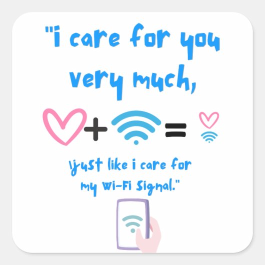 STICKER CARRÉ DEVIS WIFI (Devant)