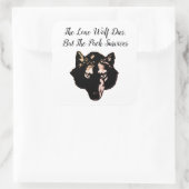 Sticker Carré Devis Wolf Pack (Sac)