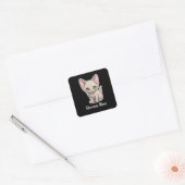Sticker Carré Devon Rex (Enveloppe)