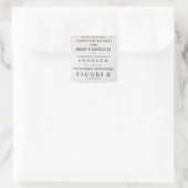 Sticker Carré Dévouement à la Société royale (Sac)