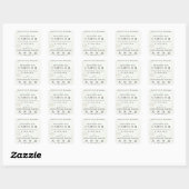 Sticker Carré Dévouement à la Société royale (Feuille)