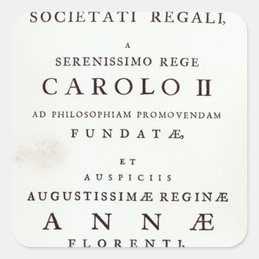 Sticker Carré Dévouement à la Société royale (Devant)