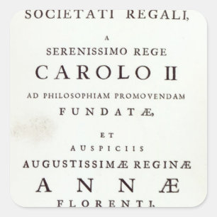 Sticker Carré Dévouement à la société royale