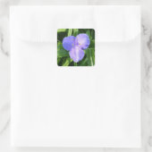 Sticker Carré Dewy Trillium Fleur sauvage de printemps (Sac)