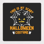 Sticker Carré d'Halloween multicolore (Design 1)