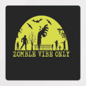 Sticker Carré d'Halloween multicolore (Design 2)