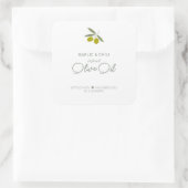 Sticker Carré d'huile d'olive contaminée maison (Sac)