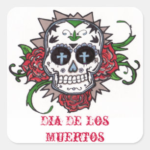 Sticker Carré dia de los muertos
