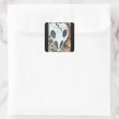 Sticker Carré Dia de Muertos crâne peint (Sac)