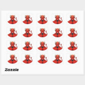 Sticker Carré Diable (Feuille)