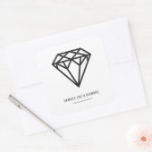 Sticker Carré Diamant (Enveloppe)