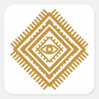Sticker Carré Diamant Protecteur de l'Atlas Amazigh — Tribal Ber