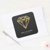 Sticker Carré Diamond d'or (Enveloppe)