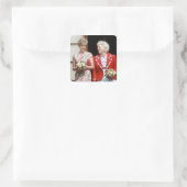 Sticker Carré Diana-Barbara Bush (Sac)