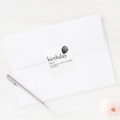 Sticker Carré Dictionnaire Définition de l'anniversaire (Enveloppe)