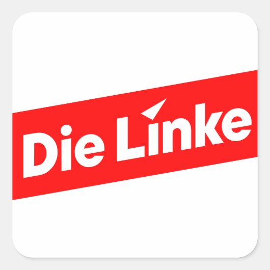 Sticker Carré Die linke (Devant)