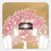 Sticker Carré Dieu dit : Qu'il y ait de la lumière (Devant)