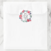 Sticker Carré Dieu en elle ne tombera pas (Sac)