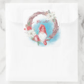 Sticker Carré Dieu Jul Gnome Wreath (Sac)