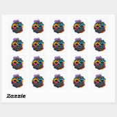 Sticker Carré Différent Pas Moins, Neurodivergent Pas Défectueux (Feuille)