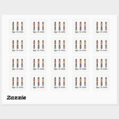 Sticker Carré Diffuser l'autocollant arc-en-ciel - Huiles essent (Feuille)