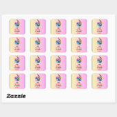 Sticker Carré Digne (Feuille)