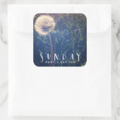 Sticker Carré Dimanche Famille Manger Fun (Sac)