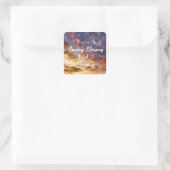 Sticker Carré Dimanche matin (Sac)