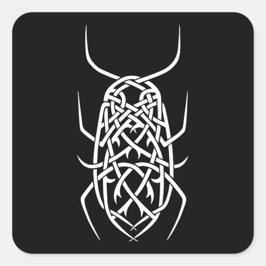 Sticker Carré d'impression blanc (Devant)