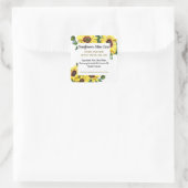 Sticker Carré d'ingrédients de fleurs jaunes (Sac)